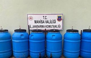 Bağ evinde bin 323 litre sahte içki ele geçirildi