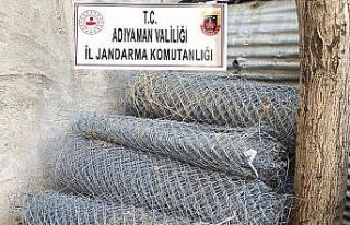 Bahçe tellerini çalan şahıs yakalandı