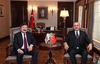 Bakan Çavuşoğlu, TÜRKSOY Genel Sekreteri Kaseinov...
