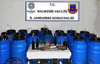 Balıkesir’de kaçak içki operasyonu