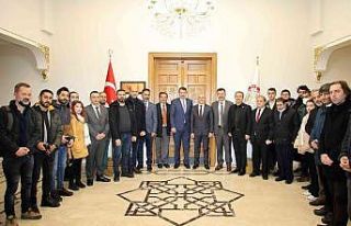 Basın mensuplarından Valiye İdareciler Günü ziyareti