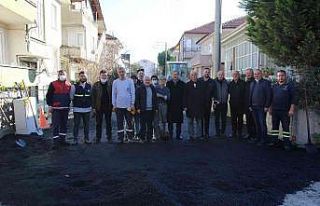 Başkan Alemdar, asfalt çalışmalarını yerinde...