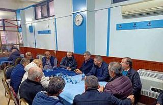 Başkan Alemdar ve Erken esnafla bir araya geldi