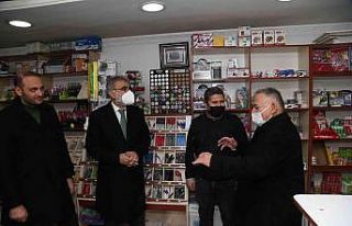 Başkan Büyükkılıç’ın esnaf ziyaretleri sürüyor