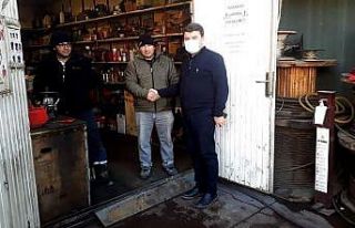 Başkan Dinçer sanayi esnafını ziyaret etti