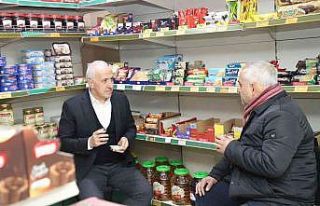 Başkan Gültak, esnafı ziyaret edip taleplerini...