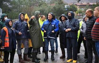 Başkan Gürün, etkili yağışın yaşandığı...