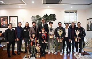 Başkan Kocaman, motosiklet kulübünü ağırladı