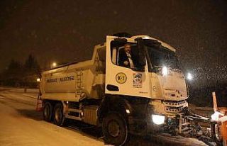 Başkan Palancıoğlu, karla mücadele çalışmalarına...