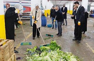 Başkan Söğüt: "450 ton pazar atığını...