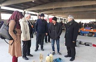 Başkan Teke, pazarcı esnafını ziyaret etti
