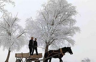 Bayburt’ta soğuk hava etkisini artırdı