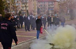 BELSOS Personellerine yangın eğitimi verildi