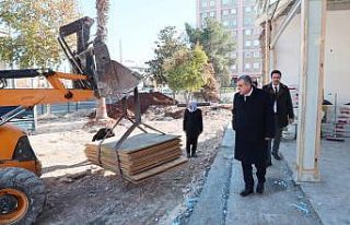 Beyazgül devam eden çalışmaları yerinde inceledi