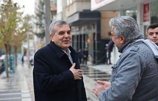 Beyazgül esnafla bir araya geldi