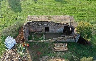 Bin 400 yıllık tarihi yapı yeniden ortaya çıktı