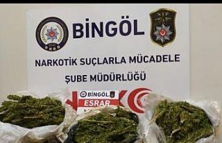 Bingöl’de 2 kilo uyuşturucu ile yakalanan şahıs...