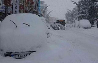 Bingöl’de kar esareti: Araçlar kara gömüldü,...