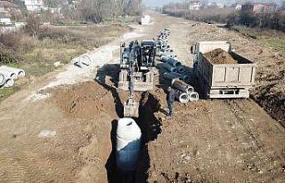 Bir yılda 14 bin 591 metre içme suyu hattı çekildi
