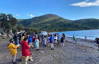 Bodrum’da öğrencilerle geri dönüşümde farkındalık...