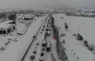 Bolu’da, D100 Karayolu Ankara yönü ulaşıma kapandı