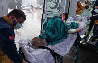 Boşandığı karısını yanıcı madde dökerek...