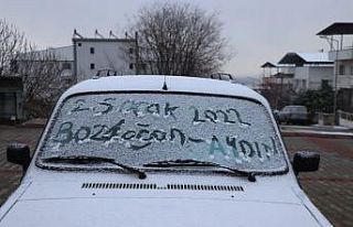 Bozdoğanlılar beyaz bir sabaha uyandı