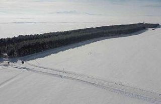 Bozkırın ortasındaki tarihi İstasyon’da kış...