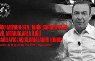 Büro Memur-Sen, Tahir Sarıkaya’nın sivil memurlarla...