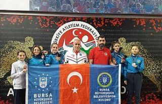 Bursa Büyükşehir Belediyesporlu atletler Türkiye...