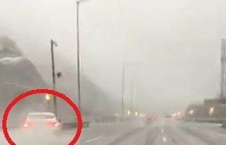 Bursa-İstanbul otobanındaki kameraya böyle yansıdı