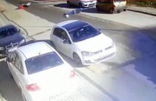 Bursa’da görünmez kaza güvenlik kamerasında