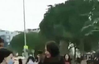 Bursa’da liseli kızların meydan savaşı kameraya...