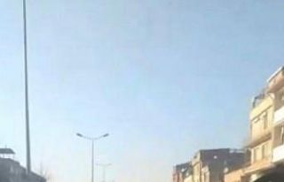 Bursa’da trafikte bantlı şekilde kapısı açık...