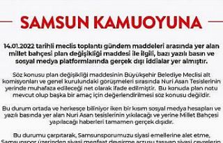 Büyükşehir’den ‘Nuri Asan Tesisleri’ açıklaması