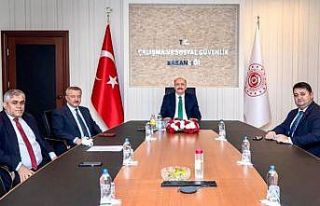 Çalışma Bakanı Bilgin’i ziyaret ettiler