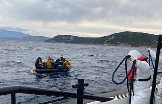 Can salında ölüme itilen göçmenleri Sahil Güvenlik...