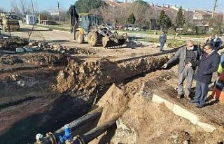 Çan şebeke su hattında yeni uygulama