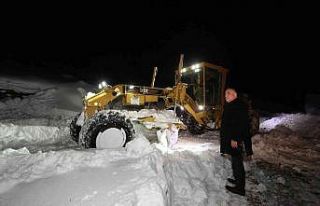 Canik’te yoğun kar mesaisi