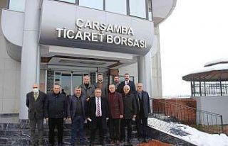 Çarşamba Ticaret Borsası, ilçe protokolünü ağırladı