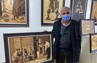 Çatesin sponsorluğunda yakma resim sergisi açıldı