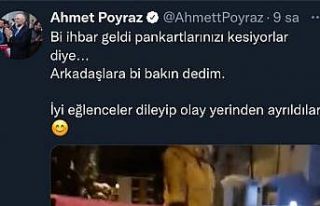 Çekmeköy Belediyesi’nin pankartıyla kayarak karın...