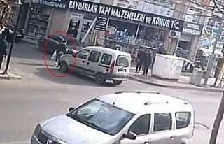 Çorlu’da kaza anı kamerada