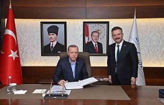 Cumhurbaşkanı Erdoğan Aydın Valiliği’ni ziyaret...