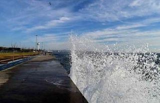 Dalgaların keyfini böyle çıkarttılar