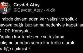 Düzce’de D-100 Karayolu ulaşıma açıldı