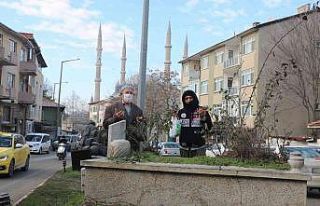 Edirne’de şaşırtan görüntü, cadde ortasındaki...