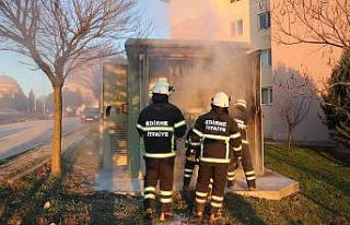 Edirne’de trafo patlaması sonrası yangında göz...