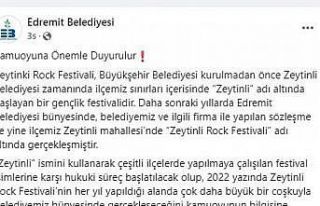Edremit Belediyesi’nde Zeytinli Rock Festivali açıklaması