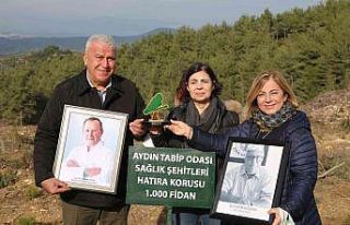 Efeler Belediyesi sağlık kahramanları için hatıra...